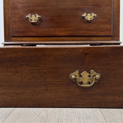 ANTIQUE 20TH CENTURY TALL EDWARDIAN MAHOGANY CHEST OF DRAWERS - ADDITIONAL PHOTO 10