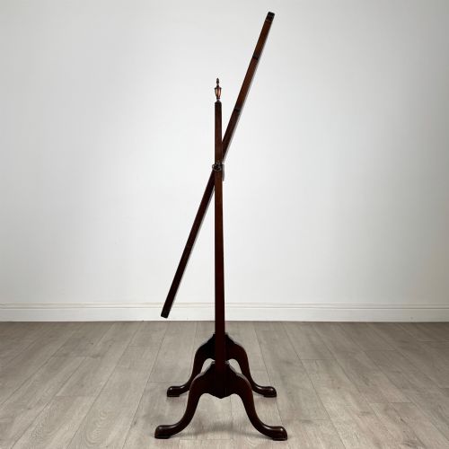 fig 3. Antique 20th Century Georgian Style Cheval Mirror In Mahogany