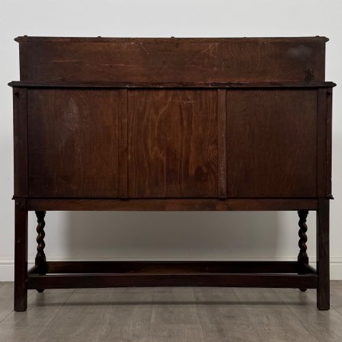 ANTIQUE 20TH CENTURY JACOBEAN STYLE SIDEBOARD IN OAK - ADDITIONAL PHOTO 5