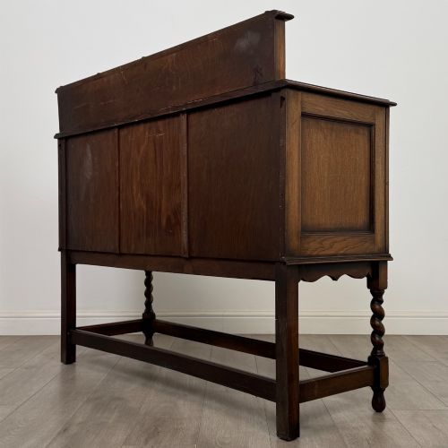 ANTIQUE 20TH CENTURY JACOBEAN STYLE SIDEBOARD IN OAK - ADDITIONAL PHOTO 6