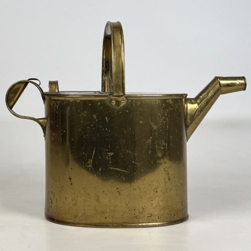 ANTIQUE 19TH CENTURY VICTORIAN BRASS WATERING CAN - ADDITIONAL PHOTO 6