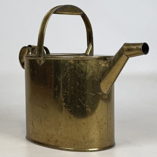 ANTIQUE 19TH CENTURY VICTORIAN BRASS WATERING CAN - ADDITIONAL PHOTO 7