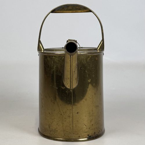 ANTIQUE 19TH CENTURY VICTORIAN BRASS WATERING CAN - ADDITIONAL PHOTO 8