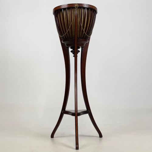 ANTIQUE 20TH CENTURY EDWARDIAN PLANT STAND IN MAHOGANY - ADDITIONAL PHOTO 2