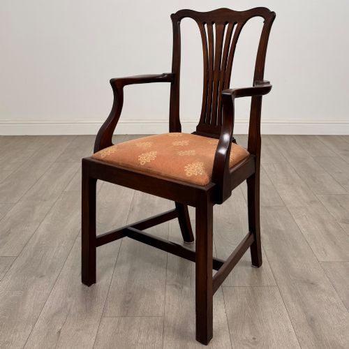 ANTIQUE 19TH CENTURY GEORGIAN STYLE SET OF 8 MAHOGANY DINING CHAIRS - ADDITIONAL PHOTO 1