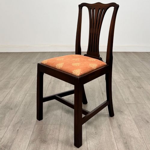 ANTIQUE 19TH CENTURY GEORGIAN STYLE SET OF 8 MAHOGANY DINING CHAIRS - ADDITIONAL PHOTO 2