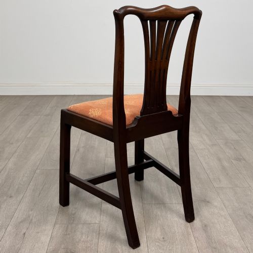 ANTIQUE 19TH CENTURY GEORGIAN STYLE SET OF 8 MAHOGANY DINING CHAIRS - ADDITIONAL PHOTO 3