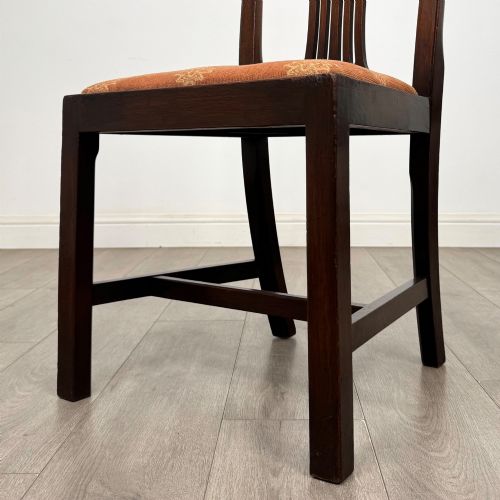 ANTIQUE 19TH CENTURY GEORGIAN STYLE SET OF 8 MAHOGANY DINING CHAIRS - ADDITIONAL PHOTO 5