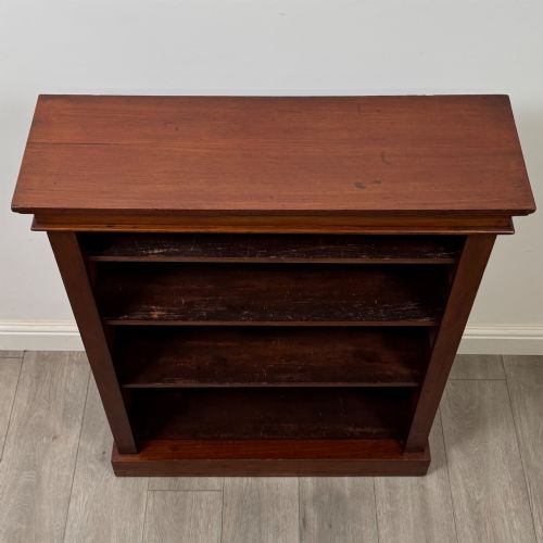 ANTIQUE 20TH CENTURY EDWARDIAN OPEN BOOKCASE IN MAHOGANY - ADDITIONAL PHOTO 8