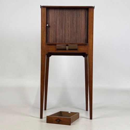 ANTIQUE 19TH CENTURY SMALL DUTCH CABINET IN OAK - ADDITIONAL PHOTO 9