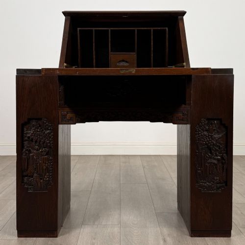 ANTIQUE 20TH CENTURY BUREAU IN CHINESE ROSEWOOD - ADDITIONAL PHOTO 1