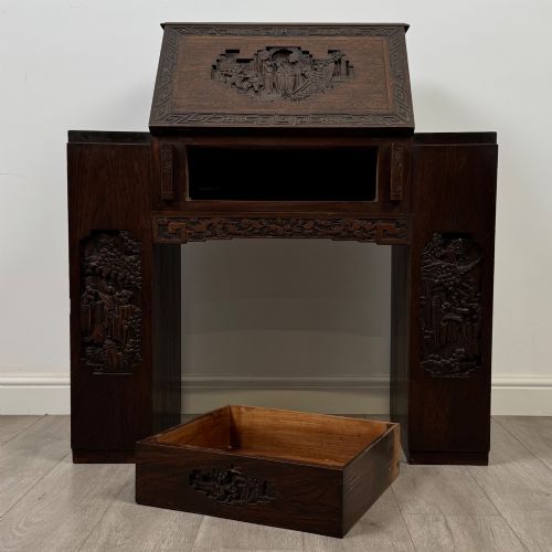 ANTIQUE 20TH CENTURY BUREAU IN CHINESE ROSEWOOD - ADDITIONAL PHOTO 11