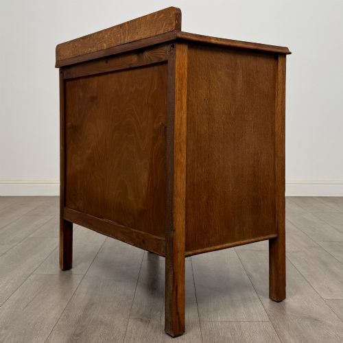 ANTIQUE 20TH CENTURY CHEST OF DRAWERS IN GOLDEN OAK - ADDITIONAL PHOTO 5