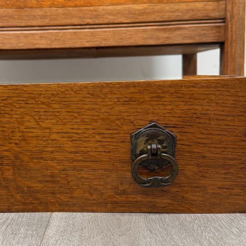 ANTIQUE 20TH CENTURY CHEST OF DRAWERS IN GOLDEN OAK - ADDITIONAL PHOTO 10