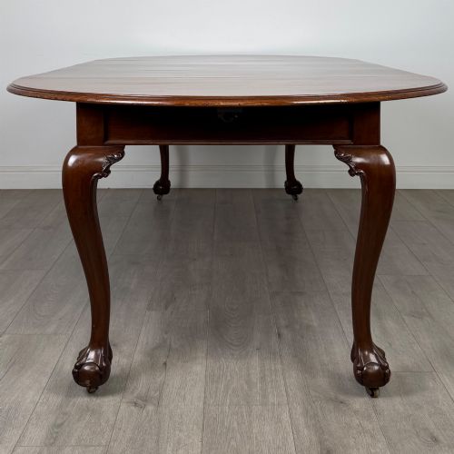 ANTIQUE 20TH CENTURY EXTENDING DINING TABLE IN MAHOGANY - ADDITIONAL PHOTO 2