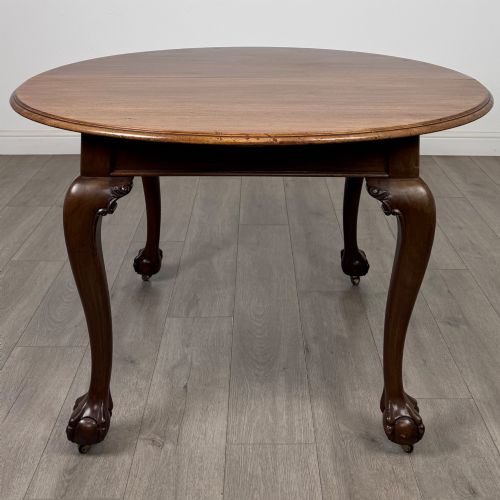 ANTIQUE 20TH CENTURY EXTENDING DINING TABLE IN MAHOGANY - ADDITIONAL PHOTO 3