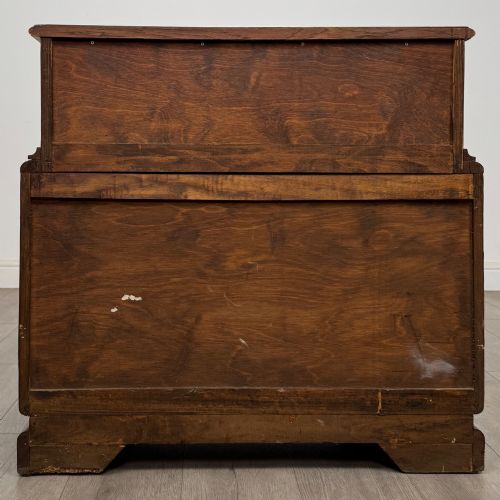 ANTIQUE 20TH CENTURY CARVED OAK CHEST OF DRAWERS - ADDITIONAL PHOTO 3