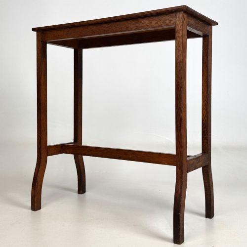 ANTIQUE 20TH CENTURY SIDE TABLE IN GOLDEN OAK - ADDITIONAL PHOTO 1
