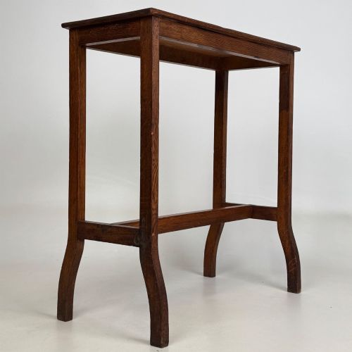 ANTIQUE 20TH CENTURY SIDE TABLE IN GOLDEN OAK - ADDITIONAL PHOTO 3