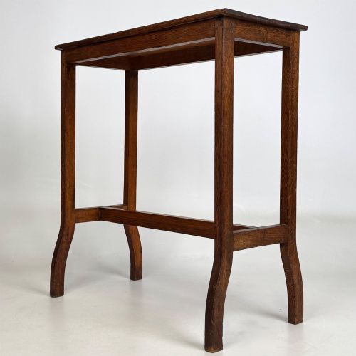 ANTIQUE 20TH CENTURY SIDE TABLE IN GOLDEN OAK - ADDITIONAL PHOTO 5