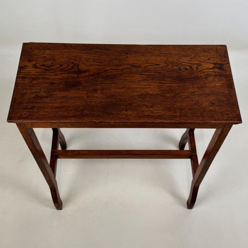 ANTIQUE 20TH CENTURY SIDE TABLE IN GOLDEN OAK - ADDITIONAL PHOTO 8