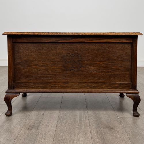 antique 20th century edwardian blanket box in oak - CATEGORY: ANTIQUE CHESTS - DATED EDWARDIAN
