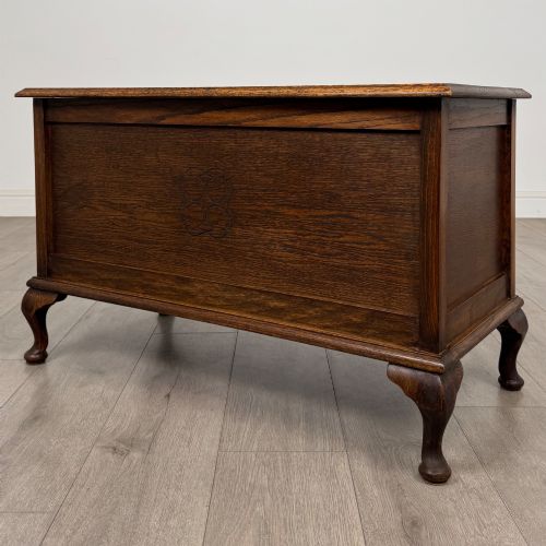 ANTIQUE 20TH CENTURY EDWARDIAN BLANKET BOX IN OAK - ADDITIONAL PHOTO 1