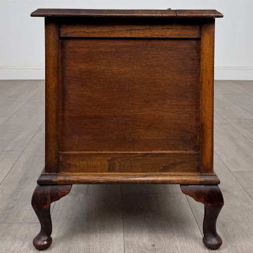 ANTIQUE 20TH CENTURY EDWARDIAN BLANKET BOX IN OAK - ADDITIONAL PHOTO 2