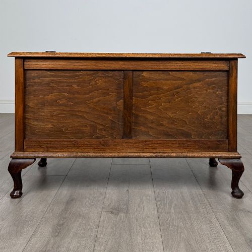 ANTIQUE 20TH CENTURY EDWARDIAN BLANKET BOX IN OAK - ADDITIONAL PHOTO 4