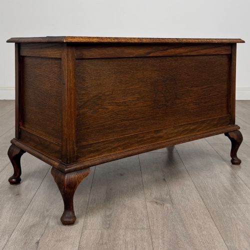 ANTIQUE 20TH CENTURY EDWARDIAN BLANKET BOX IN OAK - ADDITIONAL PHOTO 7