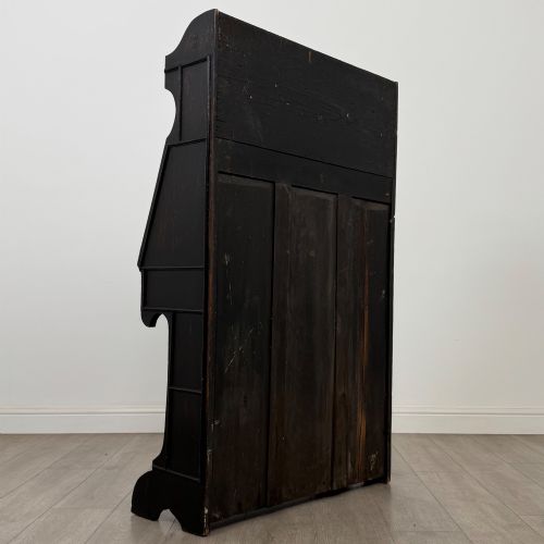 ANTIQUE 19TH CENTURY VICTORIAN GREEN MAN BUREAU IN OAK - ADDITIONAL PHOTO 5