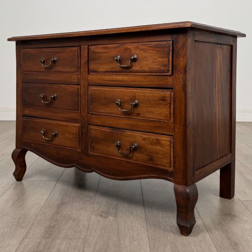 ANTIQUE 20TH CENTURY MAHOGANY CHEST OF DRAWERS - ADDITIONAL PHOTO 1