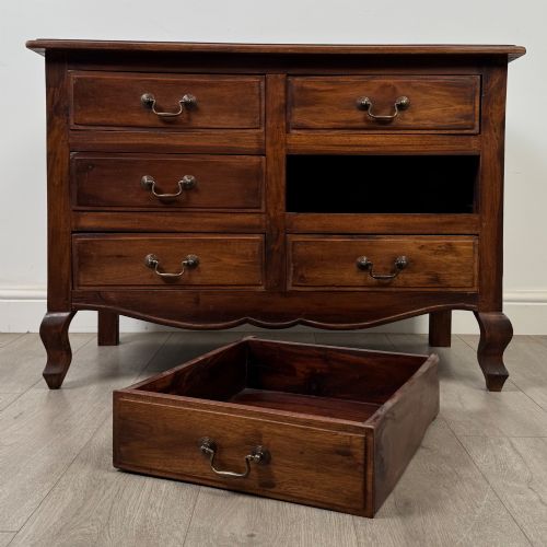 ANTIQUE 20TH CENTURY MAHOGANY CHEST OF DRAWERS - ADDITIONAL PHOTO 9