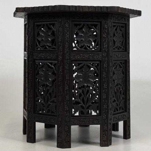 ANTIQUE 19TH CENTURY ANGLO INDIAN OCTAGONAL SIDE TABLE - ADDITIONAL PHOTO 3