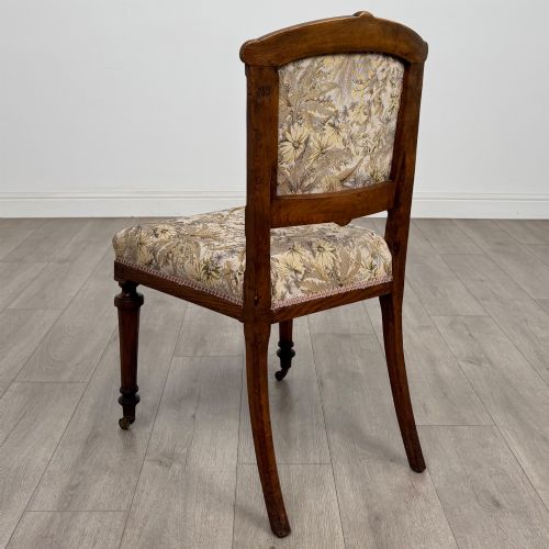 ANTIQUE 20TH CENTURY EDWARDIAN SET OF 4 OAK DINING CHAIRS - ADDITIONAL PHOTO 2
