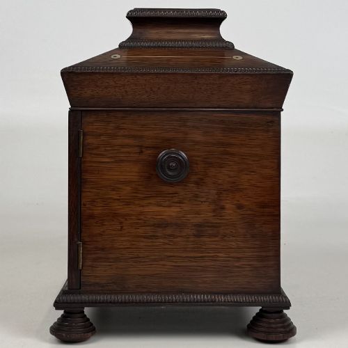 ANTIQUE 18TH CENTURY REGENCY CAMPAIGN BOX IN ROSEWOOD - ADDITIONAL PHOTO 3