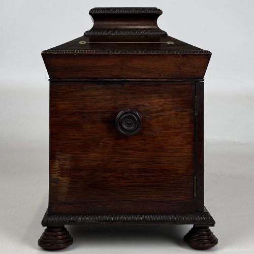 ANTIQUE 18TH CENTURY REGENCY CAMPAIGN BOX IN ROSEWOOD - ADDITIONAL PHOTO 7