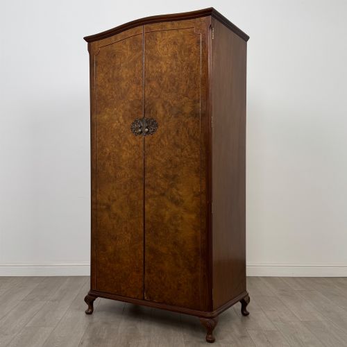 fig 2. Antique 20th Century Wardrobe In Burr Walnut