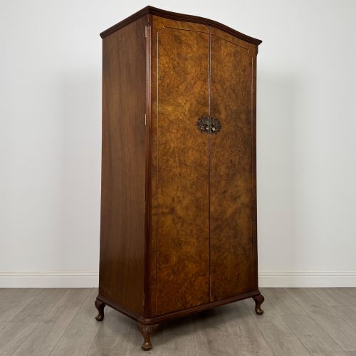 fig 8. Antique 20th Century Wardrobe In Burr Walnut