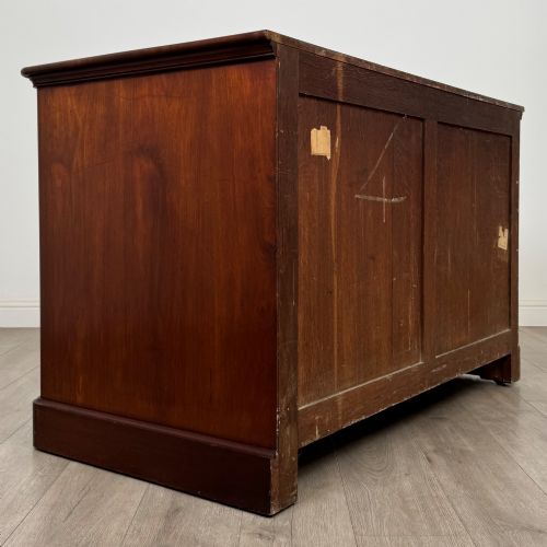 fig 3. Antique 19th Century Deep Victorian Chest Of Drawers In Mahogany