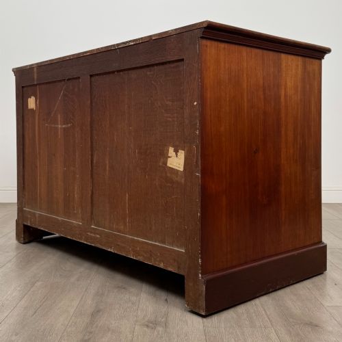 fig 7. Antique 19th Century Deep Victorian Chest Of Drawers In Mahogany