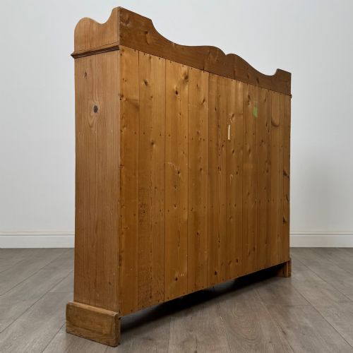 fig 4. Antique 20th Century Good Quality Open Bookcase In Pine