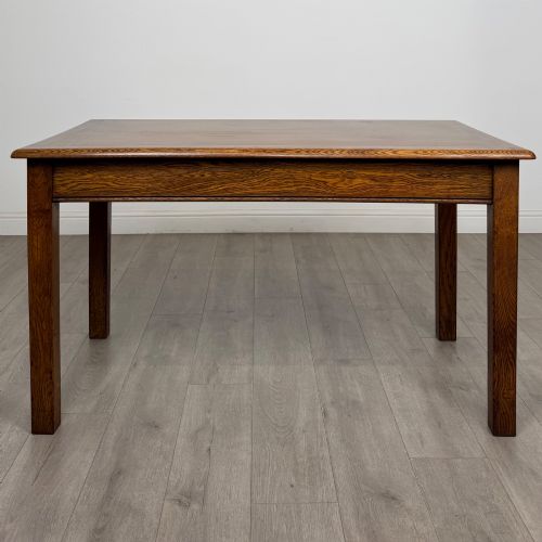 fig 1. Antique 20th Century Edwardian Dining Table In Oak