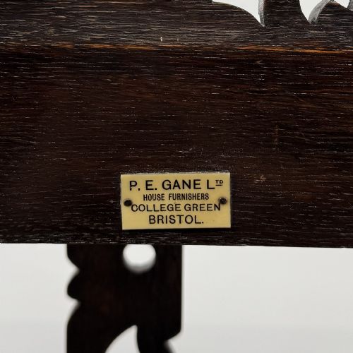 ANTIQUE 19TH CENTURY UMBRELLA STAND STICK STAND IN OAK - ADDITIONAL PHOTO 9