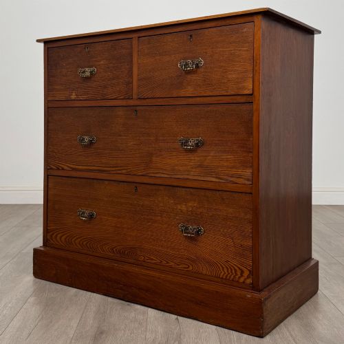 ANTIQUE 20TH CENTURY EDWARDIAN CHEST OF DRAWERS IN OAK - ADDITIONAL PHOTO 1