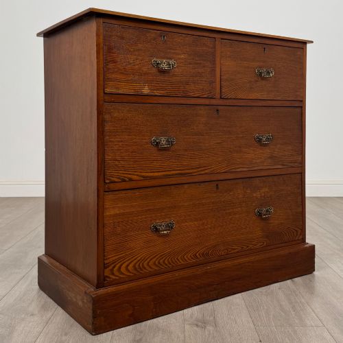 ANTIQUE 20TH CENTURY EDWARDIAN CHEST OF DRAWERS IN OAK - ADDITIONAL PHOTO 7