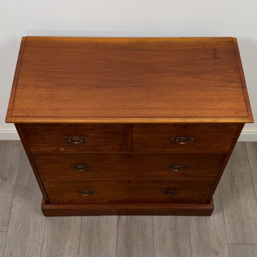 ANTIQUE 20TH CENTURY EDWARDIAN CHEST OF DRAWERS IN OAK - ADDITIONAL PHOTO 8