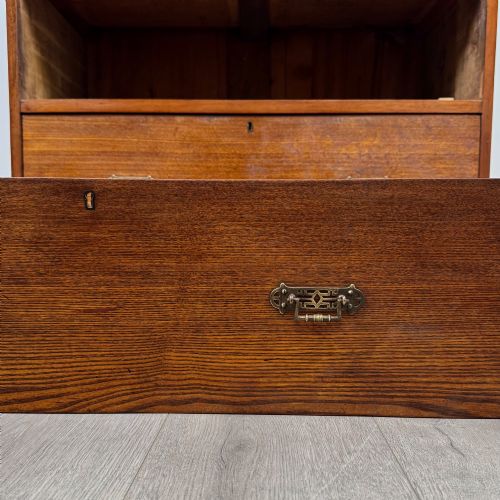 ANTIQUE 20TH CENTURY EDWARDIAN CHEST OF DRAWERS IN OAK - ADDITIONAL PHOTO 10