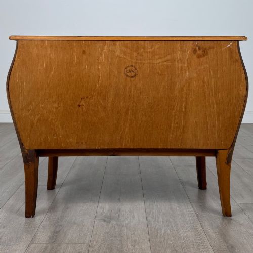 ANTIQUE 20TH CENTURY BOMBE CHEST OF DRAWERS IN WALNUT - ADDITIONAL PHOTO 4