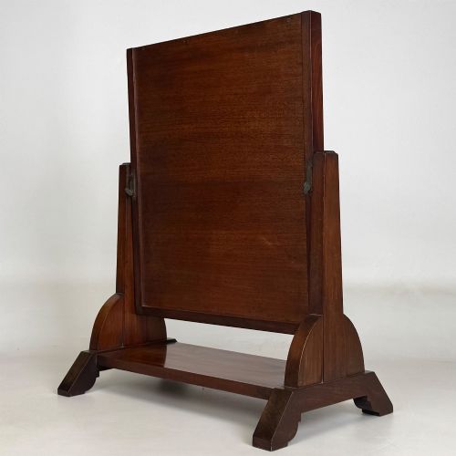 ANTIQUE 20TH CENTURY INLAID DRESSING MIRROR IN MAHOGANY - ADDITIONAL PHOTO 6
